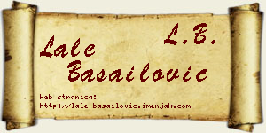 Lale Basailović vizit kartica